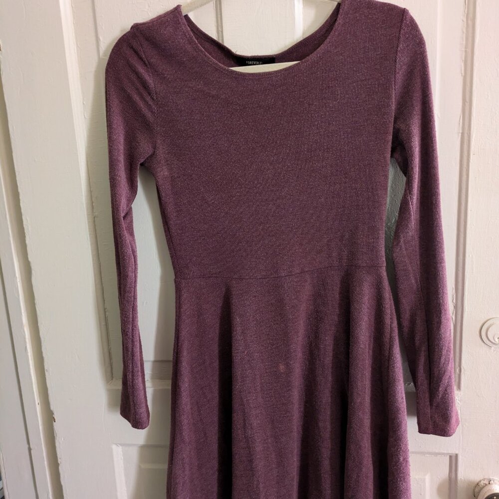 Long sleeve skater dress